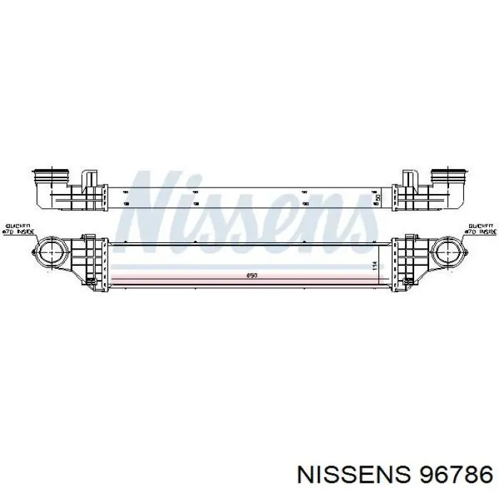 96786 Nissens интеркулер