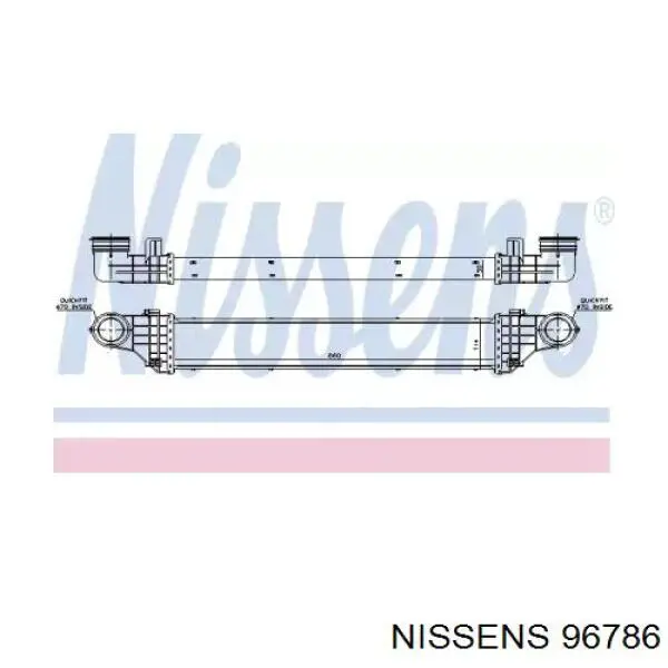 Интеркулер 96786 Nissens