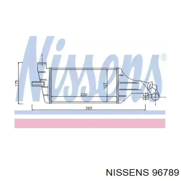 Интеркулер 96789 Nissens