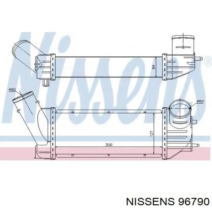 Интеркулер 96790 Nissens
