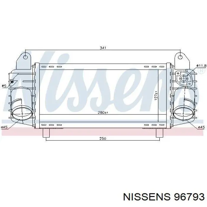 Интеркулер 96793 Nissens