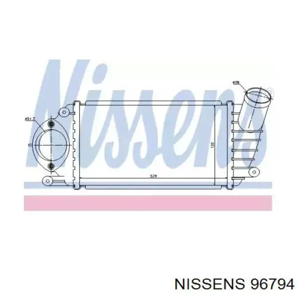 Интеркулер 96794 Nissens