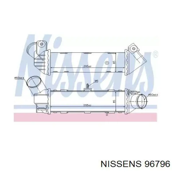 Интеркулер 96796 Nissens