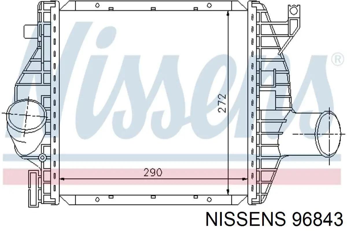 Интеркулер 96843 Nissens