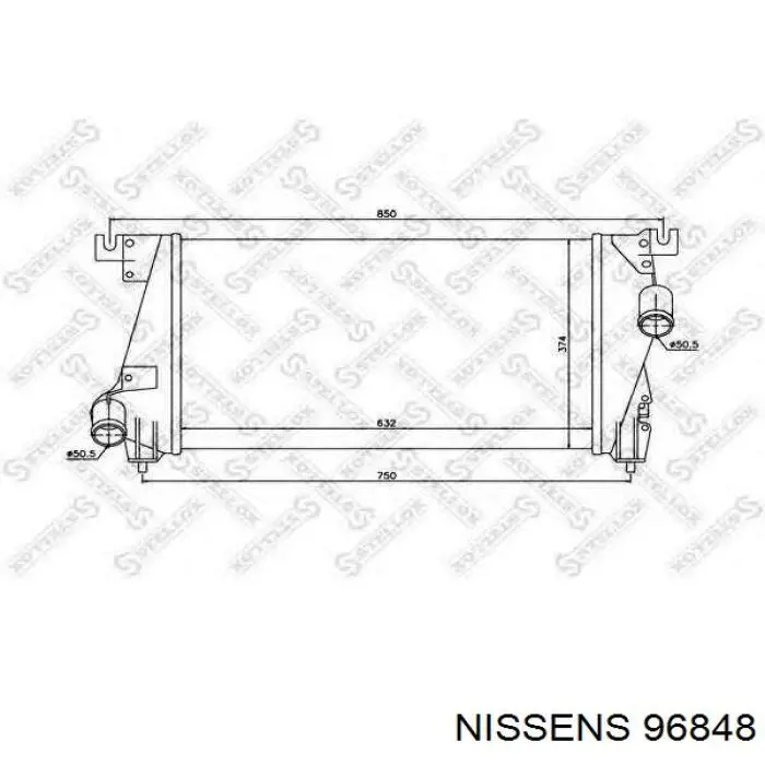 Интеркулер 96848 Nissens