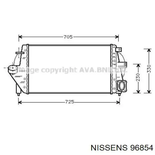 Интеркулер 96854 Nissens