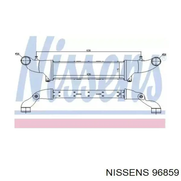 Интеркулер 96859 Nissens