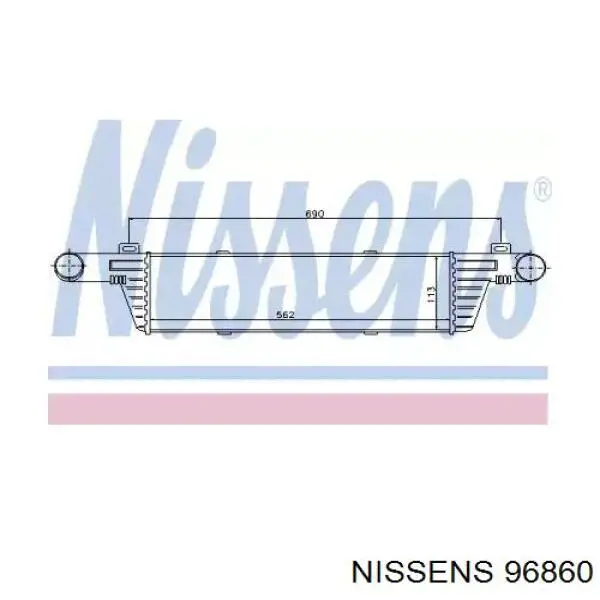 96860 Nissens интеркулер