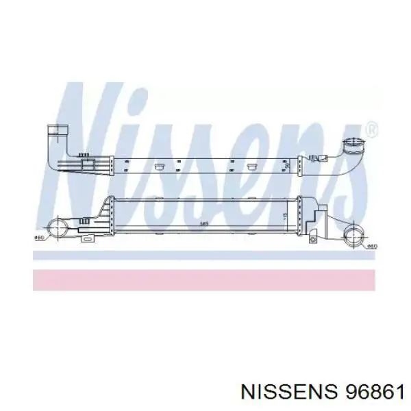 96861 Nissens интеркулер