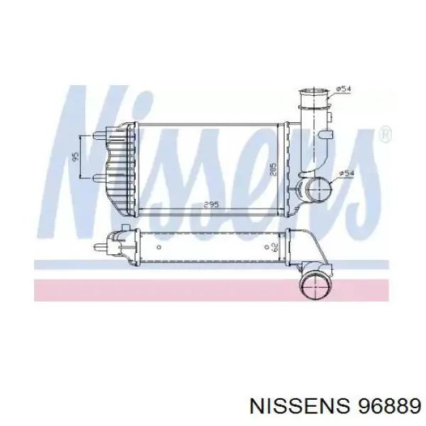 96889 Nissens интеркулер