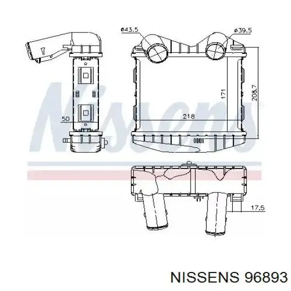 Купить CI46000P Mahle Original Интеркулер