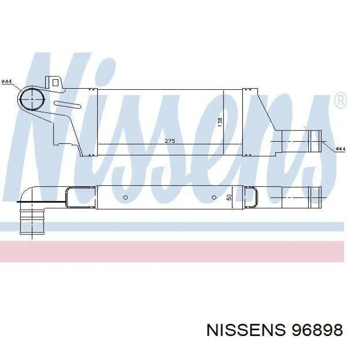 Интеркулер 96898 Nissens