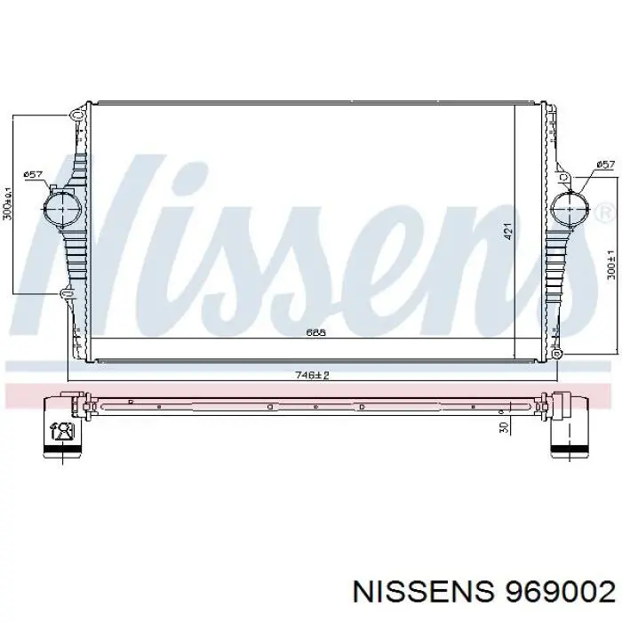 Интеркулер 969002 Nissens