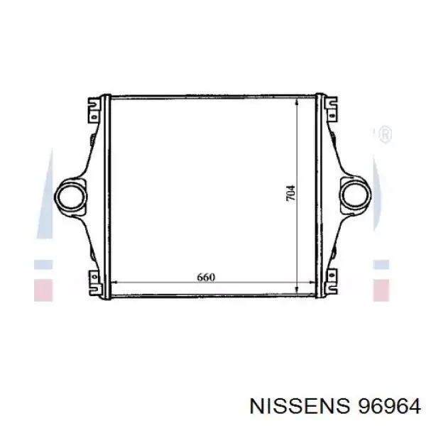 Интеркулер 96964 Nissens