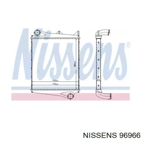 96966 Nissens интеркулер