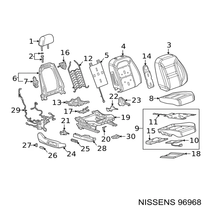 Система охлаждения наддувочного воздуха Nissens 96968 цена, от 450.12 USD