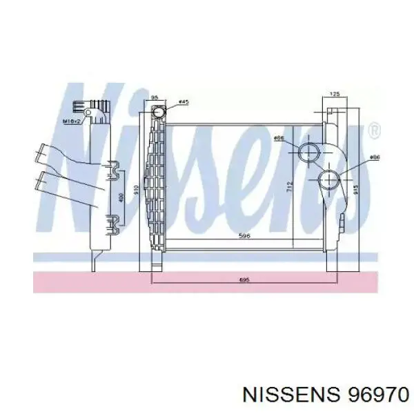 96970 Nissens интеркулер
