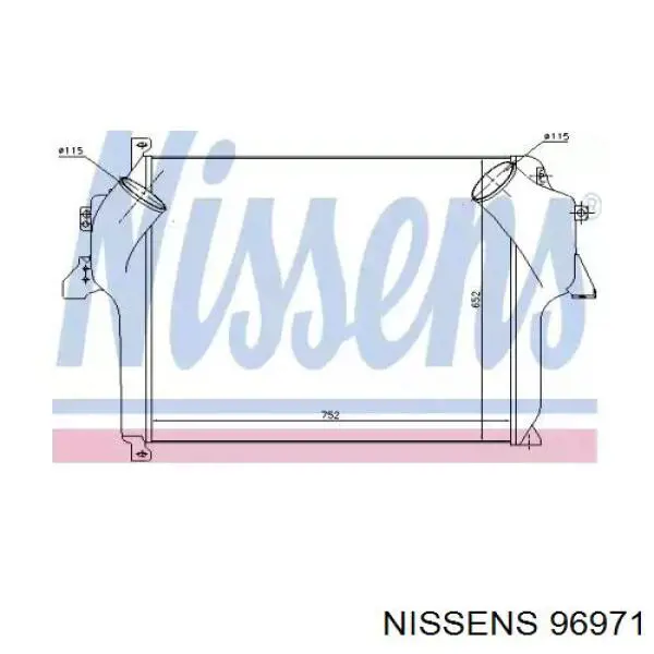 Интеркулер 96971 Nissens