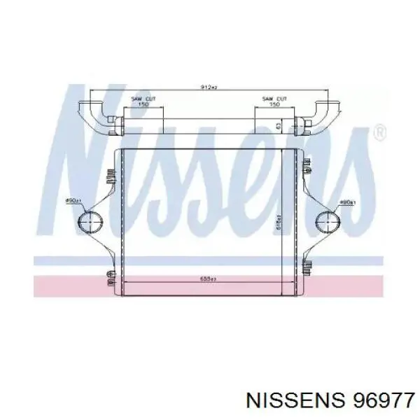 Купить 96977 Nissens Интеркулер