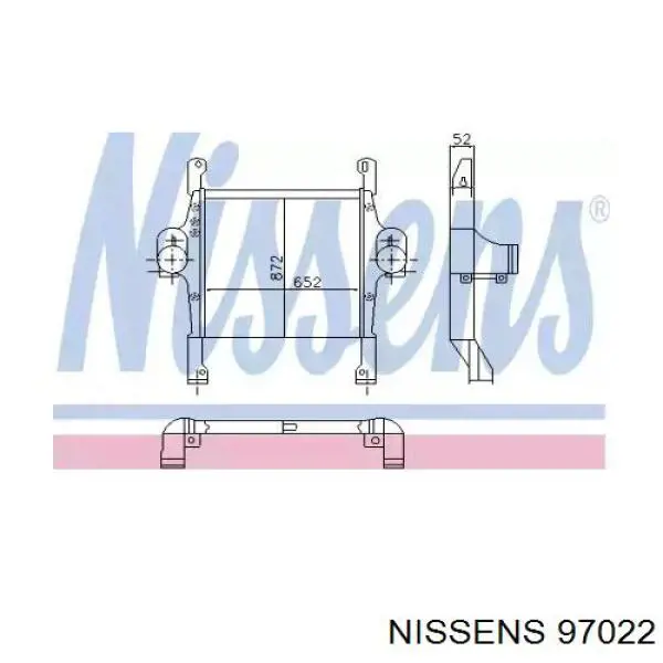 Система охлаждения наддувочного воздуха Nissens 97022 цена, от 594.04 USD