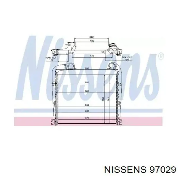 Интеркулер 97029 Nissens