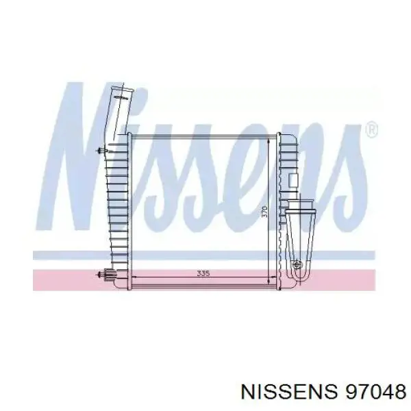 97048 Nissens интеркулер