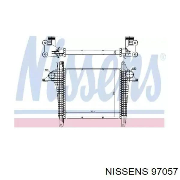 97057 Nissens интеркулер