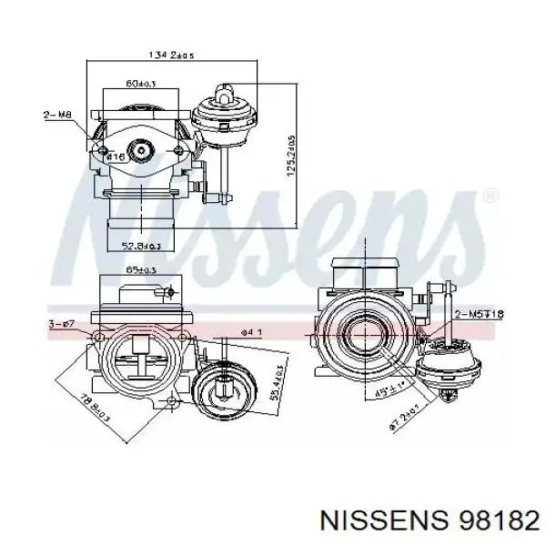 Клапан ЕГР 98182 Nissens