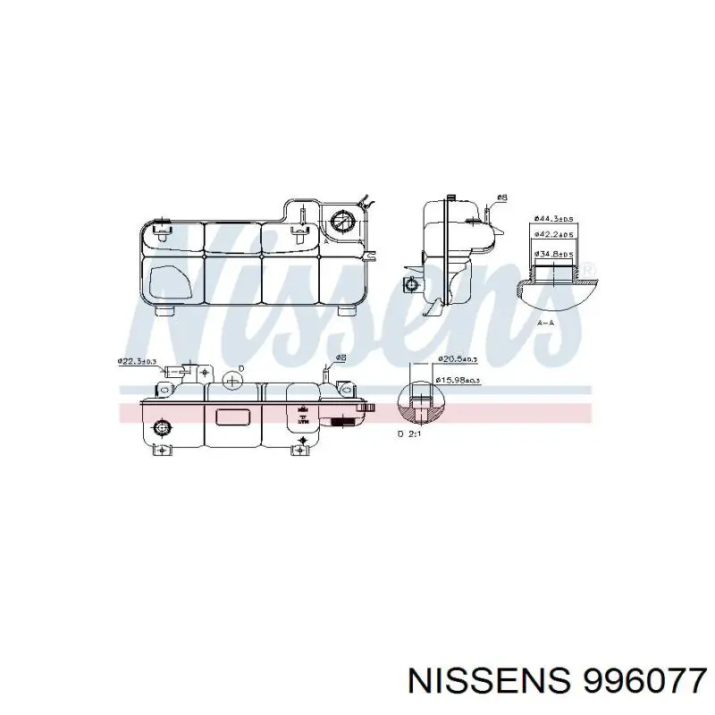 Бачок системы охлаждения двигателя расширительный NRF 454048 цена, от 80.64 USD