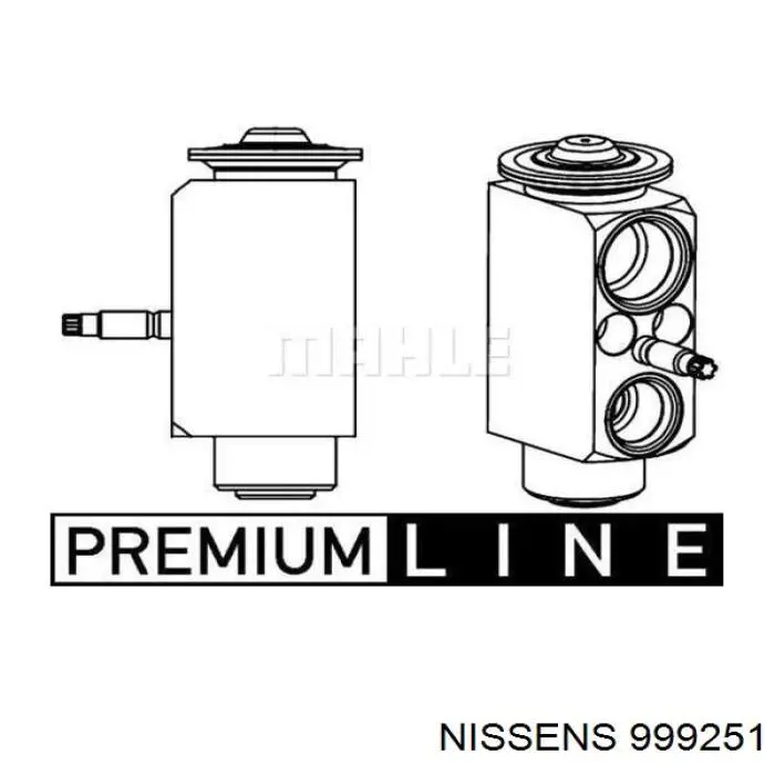 999251 Nissens válvula trv de aparelho de ar condicionado