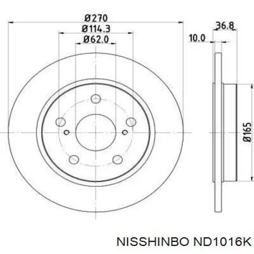 Передние тормозные диски GH404553 GH