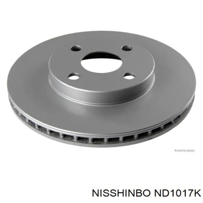 Диск гальмівний передній ND1017K Nisshinbo