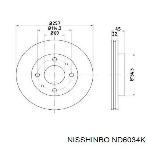 Тормоз дисковый передний ABS 16194 цена, от 29.97 USD