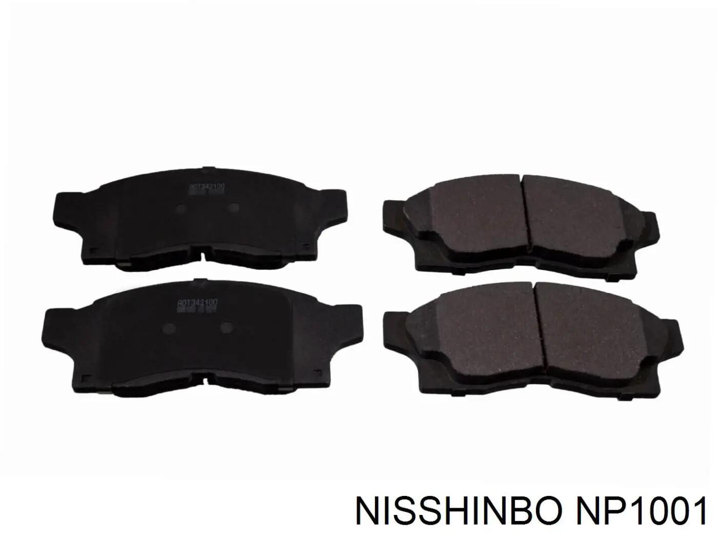 NP1001 Nisshinbo передние тормозные колодки
