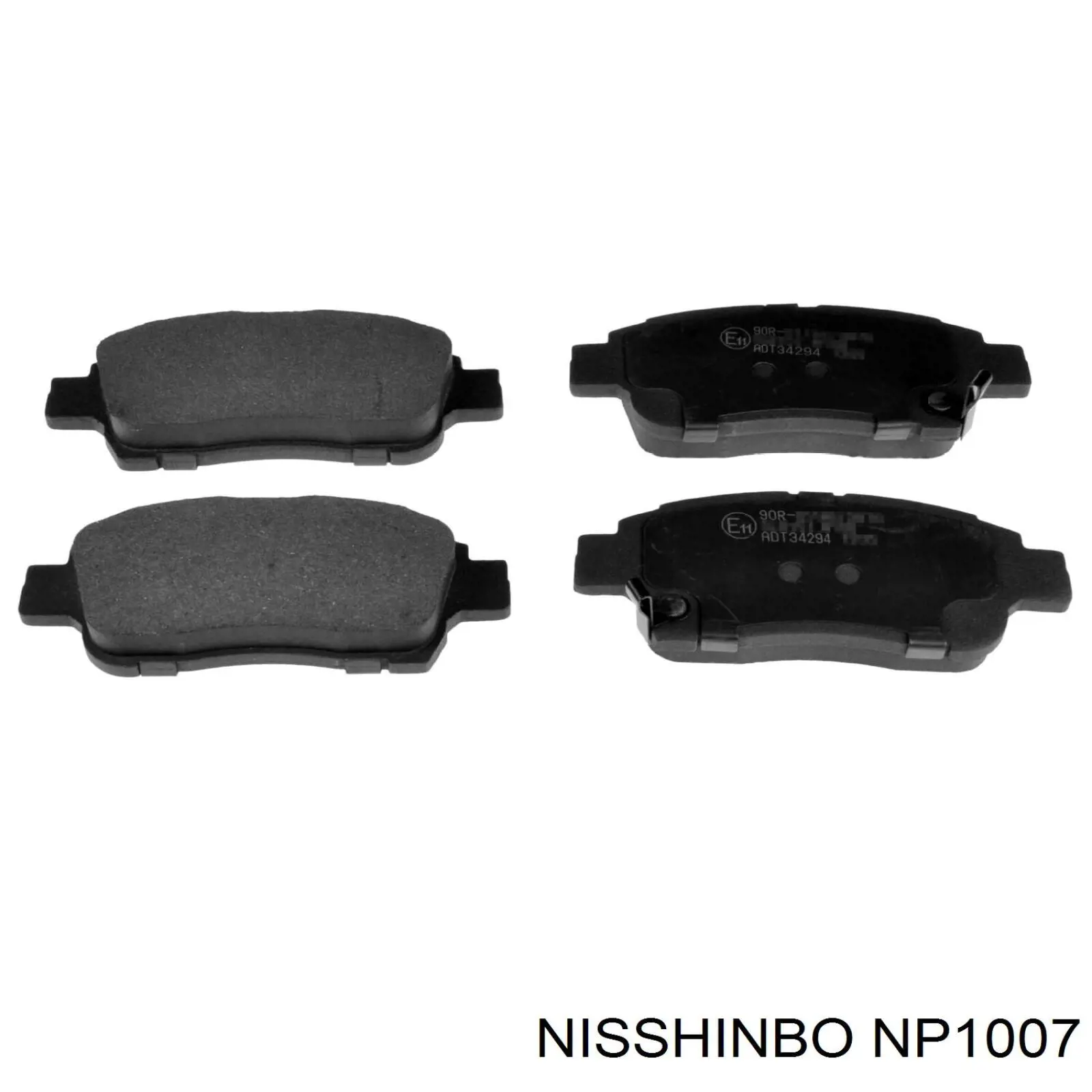 Передние тормозные колодки NP1007 Nisshinbo