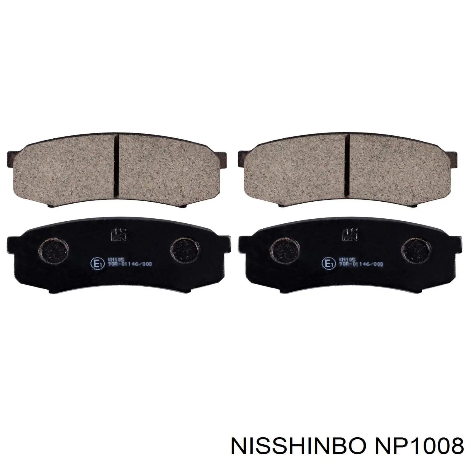 Колодки дисковые  Nisshinbo NP1008 цена, от 19.52 USD