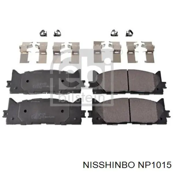 Передние тормозные колодки NP1015 Nisshinbo