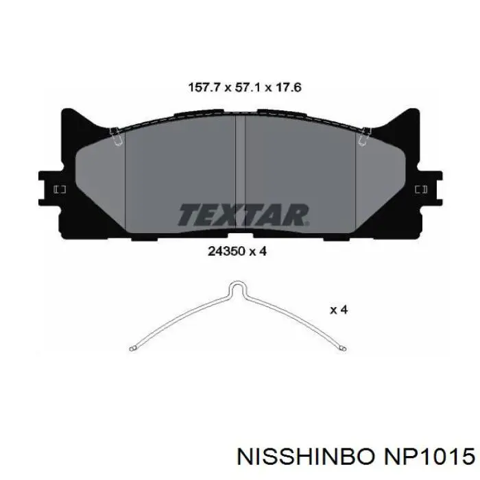 Колодки Nisshinbo NP1015 цена, от 28.78 USD