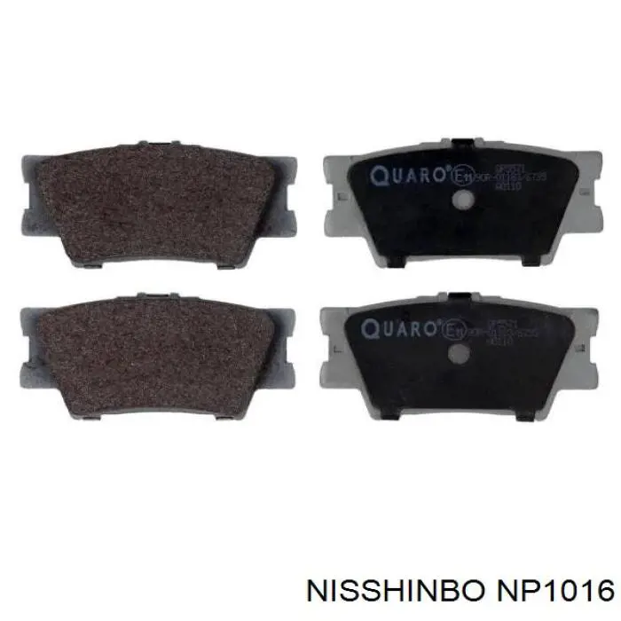 Колодки дисковые  Nisshinbo NP1016 цена, от 24.49 USD