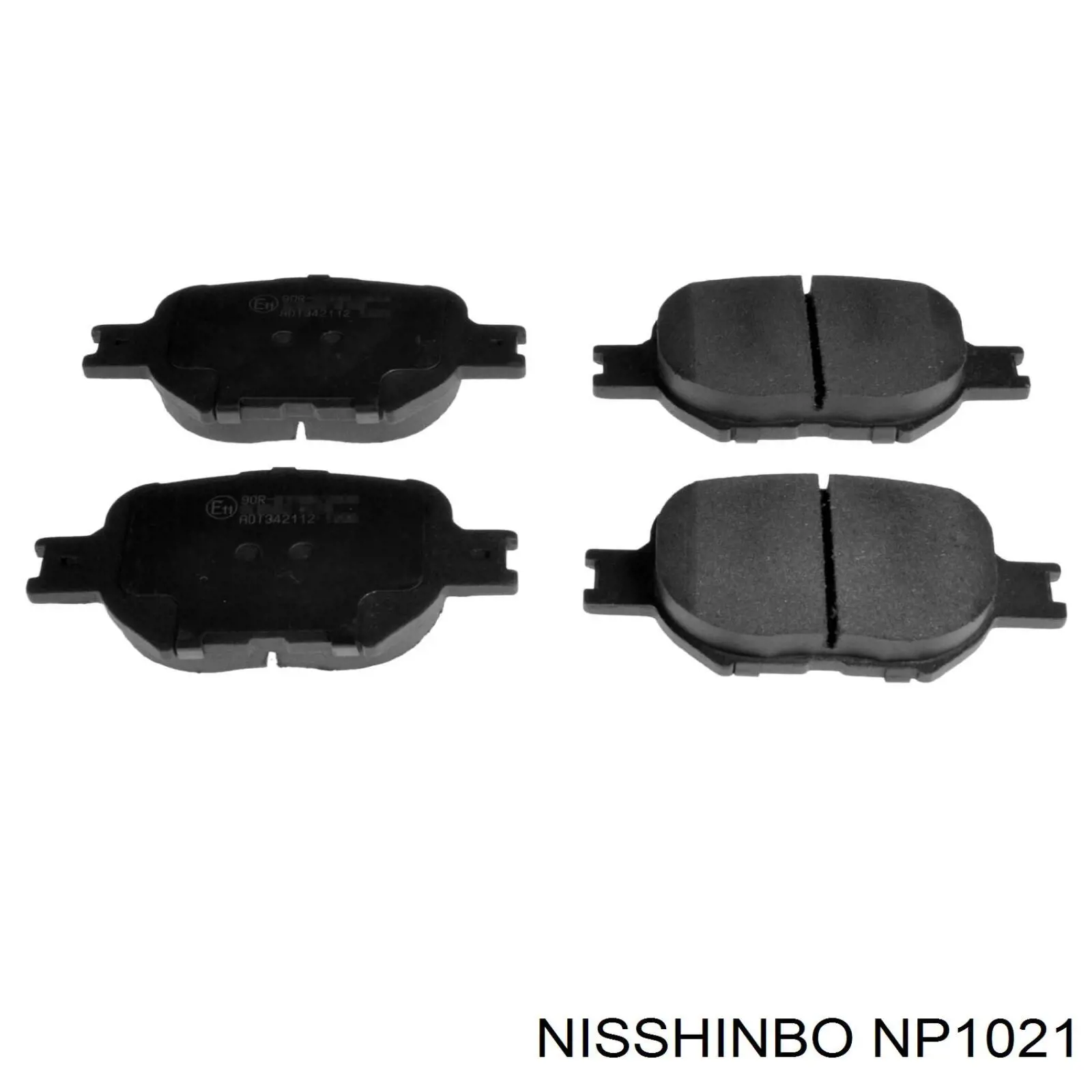 Передние тормозные колодки NP1021 Nisshinbo