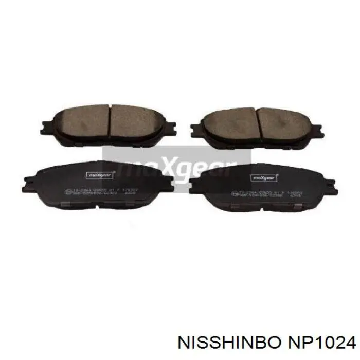 Передние тормозные колодки NP1024 Nisshinbo