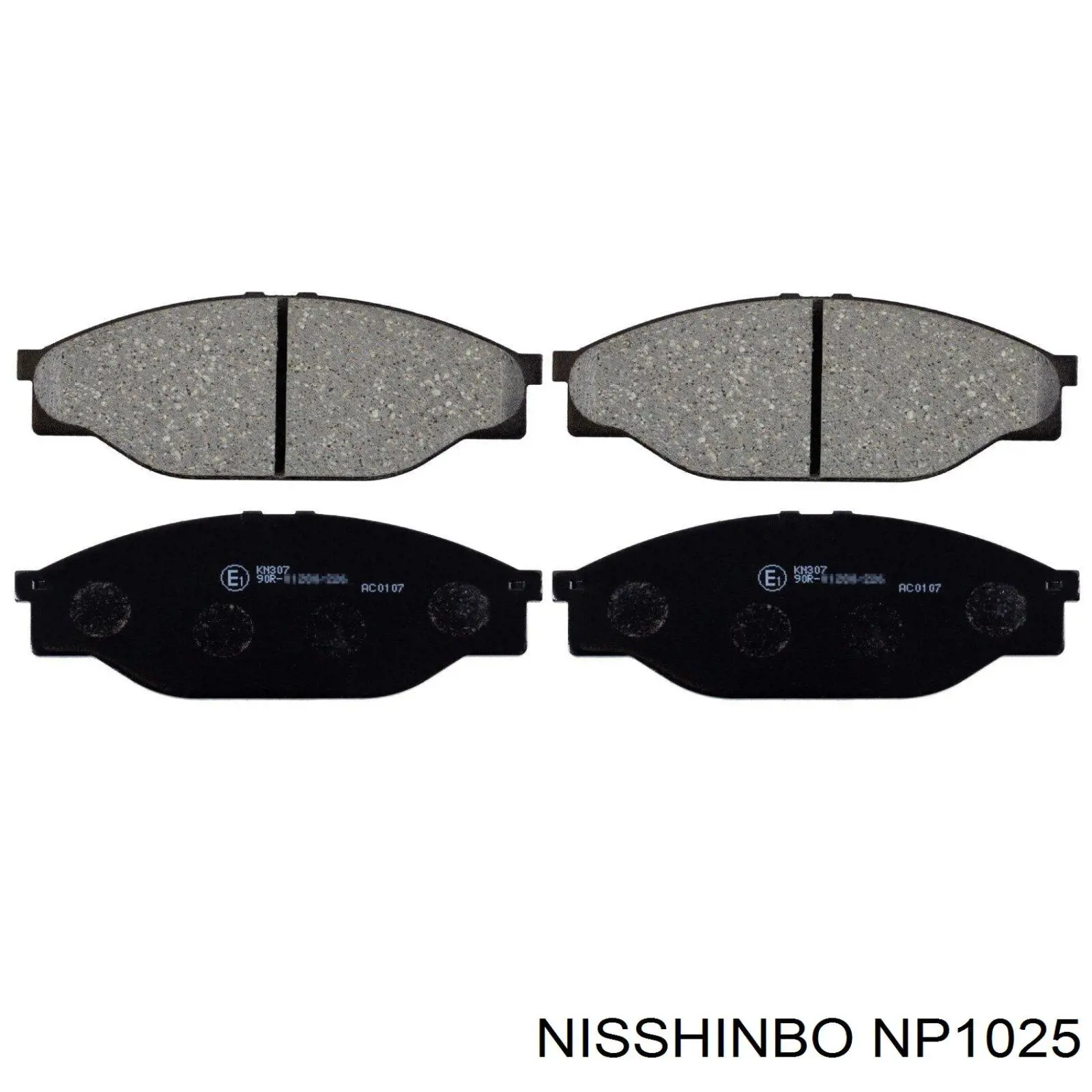 Передние тормозные колодки NP1025 Nisshinbo