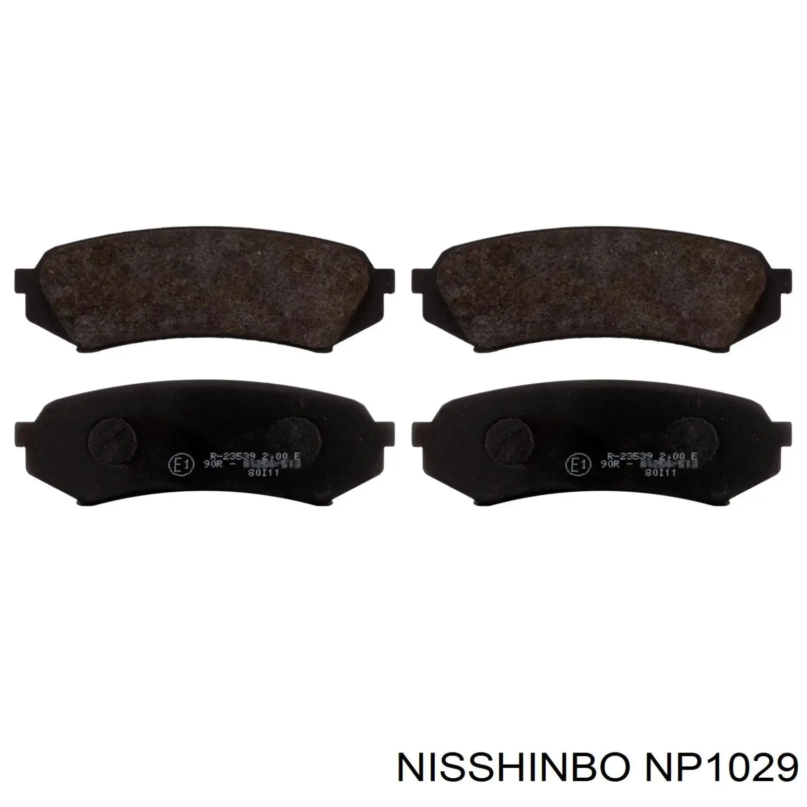 Колодки дисковые  Nisshinbo NP1029 цена, от 18.43 USD