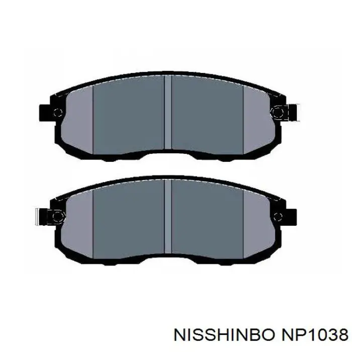 Колодки дисковые  Nisshinbo NP1038 цена, от 17.36 USD