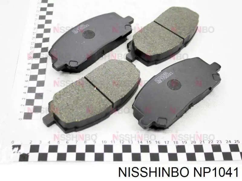 NP1041 Nisshinbo sapatas do freio dianteiras de disco