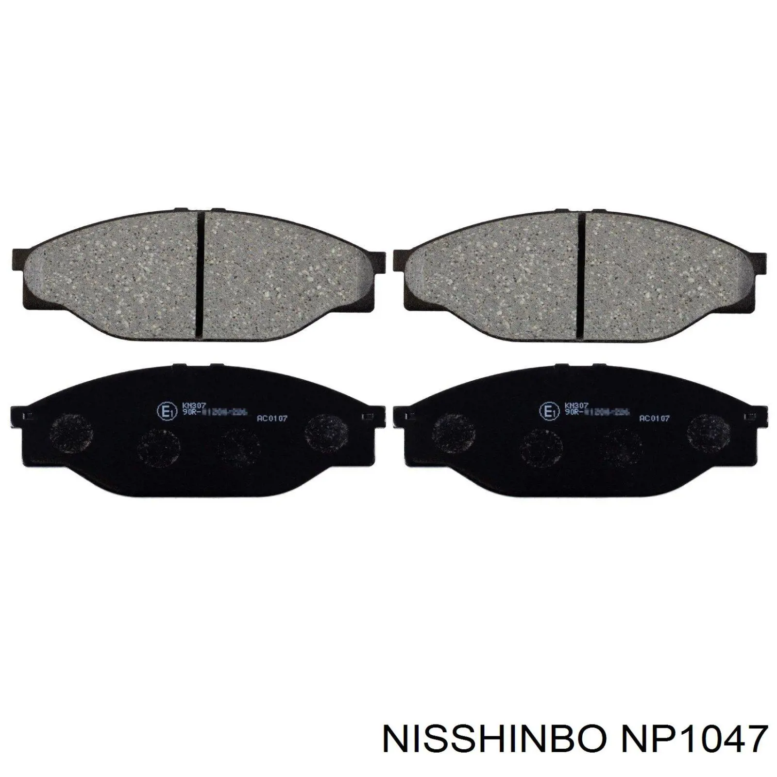 NP1047 Nisshinbo колодки тормозные передние дисковые
