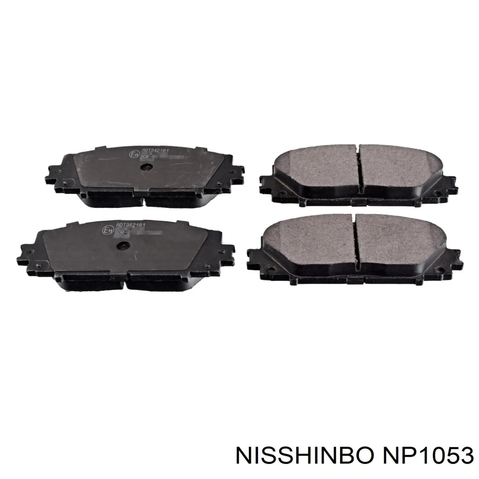 Передние тормозные колодки NP1053 Nisshinbo