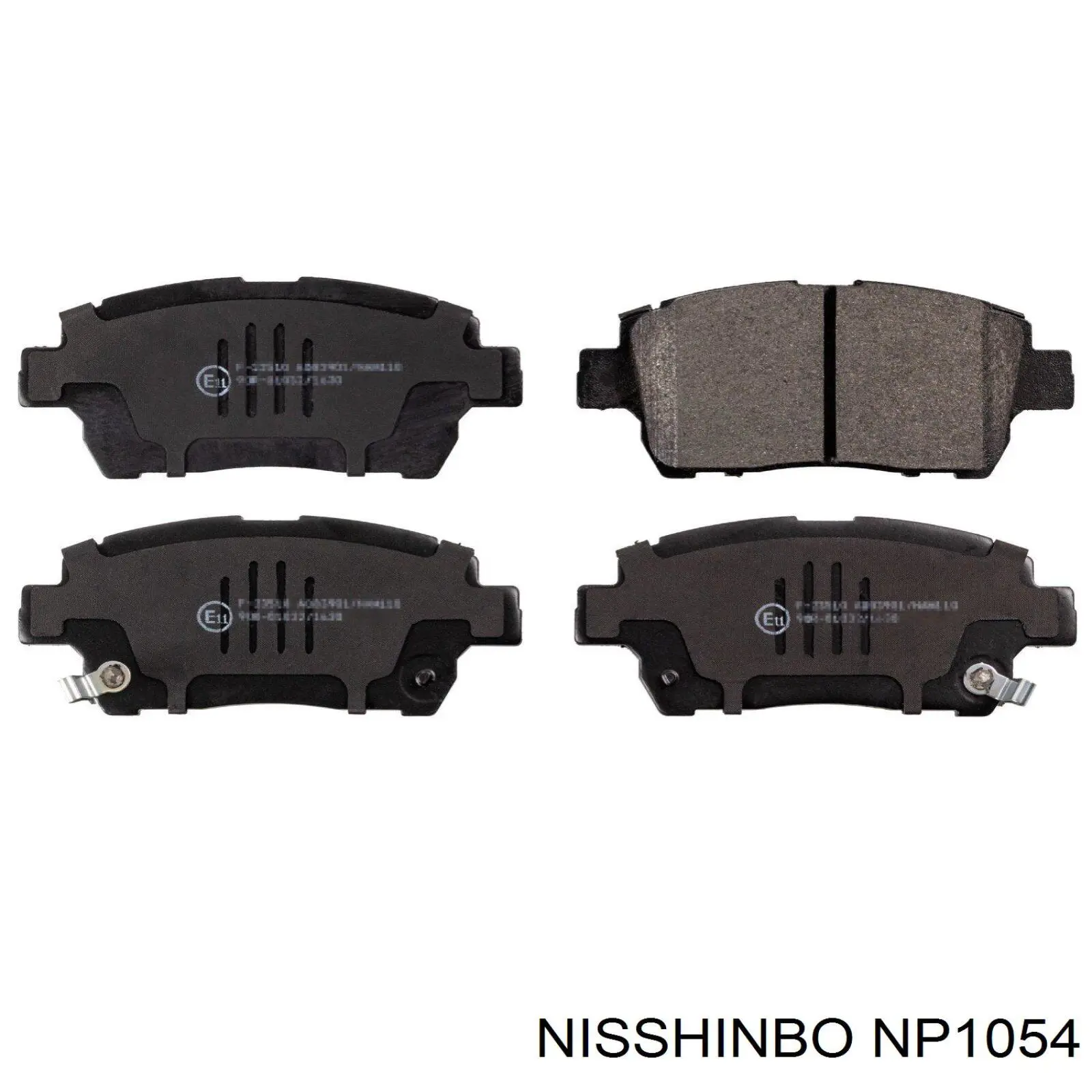 NP1054 Nisshinbo sapatas do freio dianteiras de disco