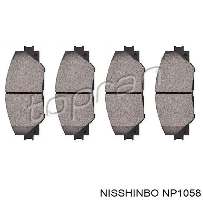 Купить NP1058 Nisshinbo Колодки тормозные
