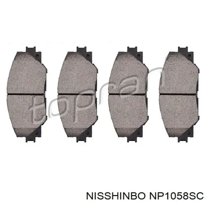 Купить NP1058SC Nisshinbo Колодки тормозные